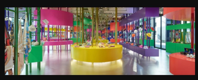 sugawaradaisuke designs colorful pop-up louis vuitton store in tokyo